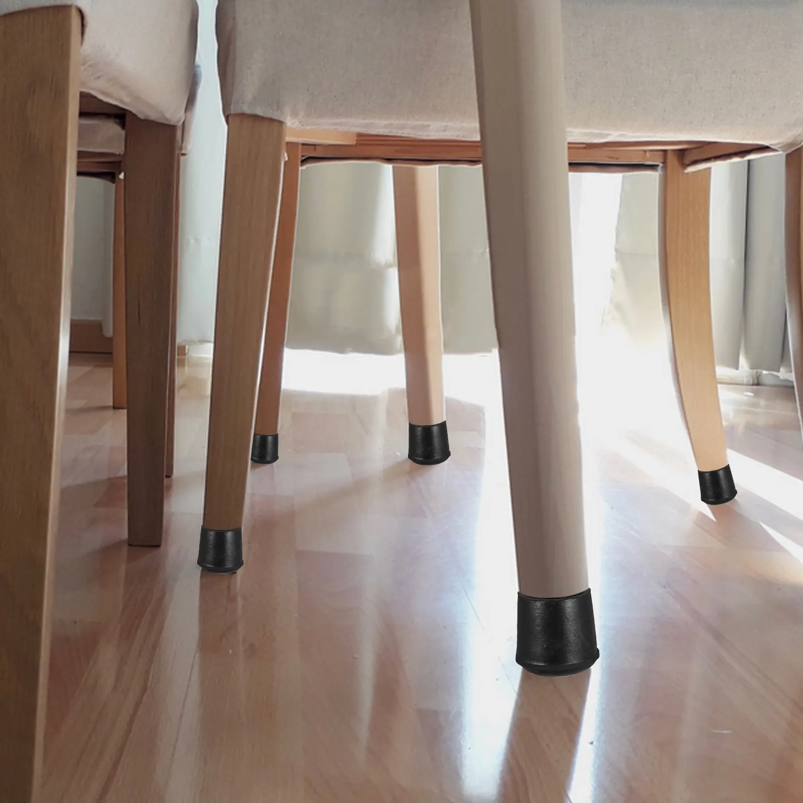 12Pcs Furniture Leg Caps Semi Spherical Chair Table Leg Covers Noise Reducing Scratch Proof Floor Protection Rubber Feet Pads