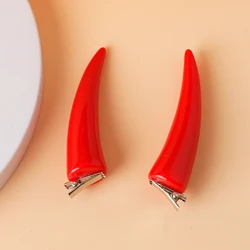 Anime Power Red Horn Cosplay Hair clips Chainsaw Man Devil Resin Costume Props Accessories