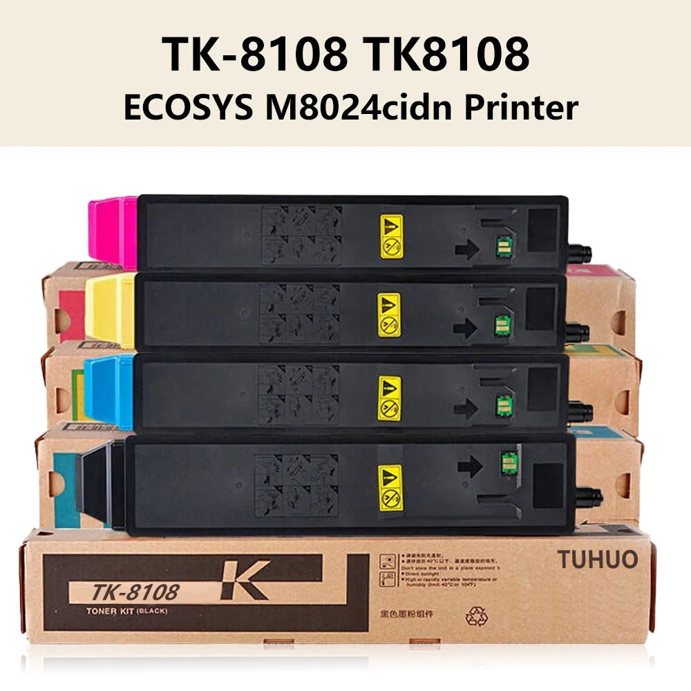 

Тонер-картридж TK-8108, совместимый с TK-8108K TK-8108C TK-8108M TK-8108Y, тонер-картриджи, работает для принтеров Kyocera M8024cidn