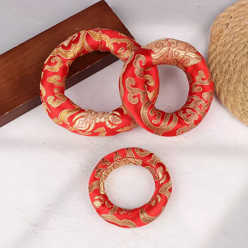 /TPz/8/10/12CM Red Silk Cushion Pillow Sound Bowl Pad For Singing Bowl In Nepal Bowl Cushion Buddhism Products