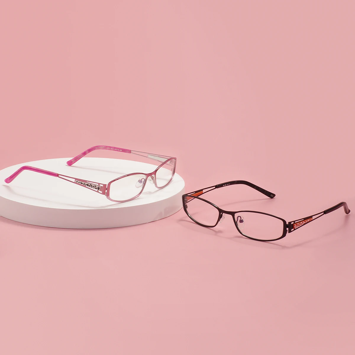 Women Reading Glasses Small Metal Prescription Eyeglasses For Hyperopia