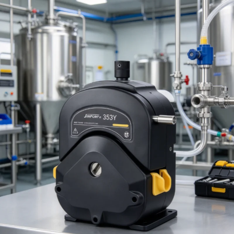 KOTUMY 353Y Easy-to-Install Peristaltic Pump Head, 12L/min Large Flow Industrial Peristaltic Pump Accessory