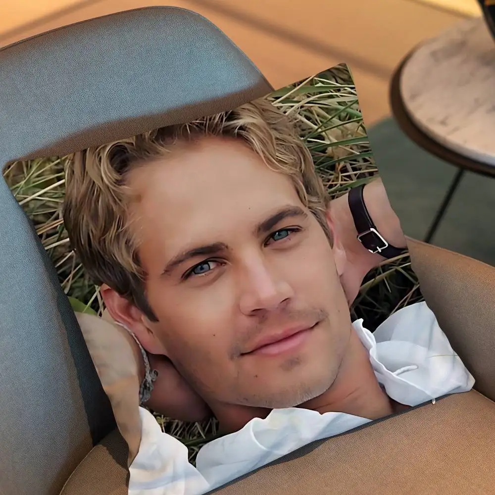 B-Brian O Conner Fasts and Furious Pillow Case cover Nap Time  Sofa Living home Room Bedroom Backrest Cushion Square cojines