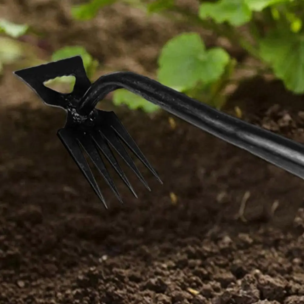 Portable Garden Weeding Tool Garden Manganese Steel Weeding Root Rake Multi-functional Home Loosening Digging Hand Tool
