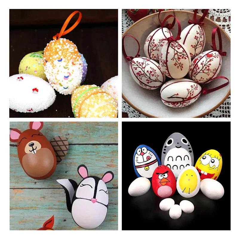 Easter Solid Foam Eggs Children DIY Hand-painted Materials DIY Foam Eggs Hand-painted Materials