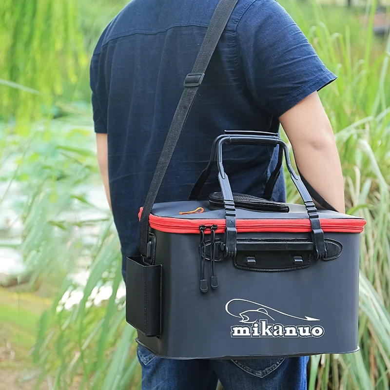 11/19/23/28/35L إيفا حقيبة الصيد للطي دلو صيد الأسماك الحية صندوق التخييم حاوية المياه عموم حوض معالجة حقيبة التخزين #6