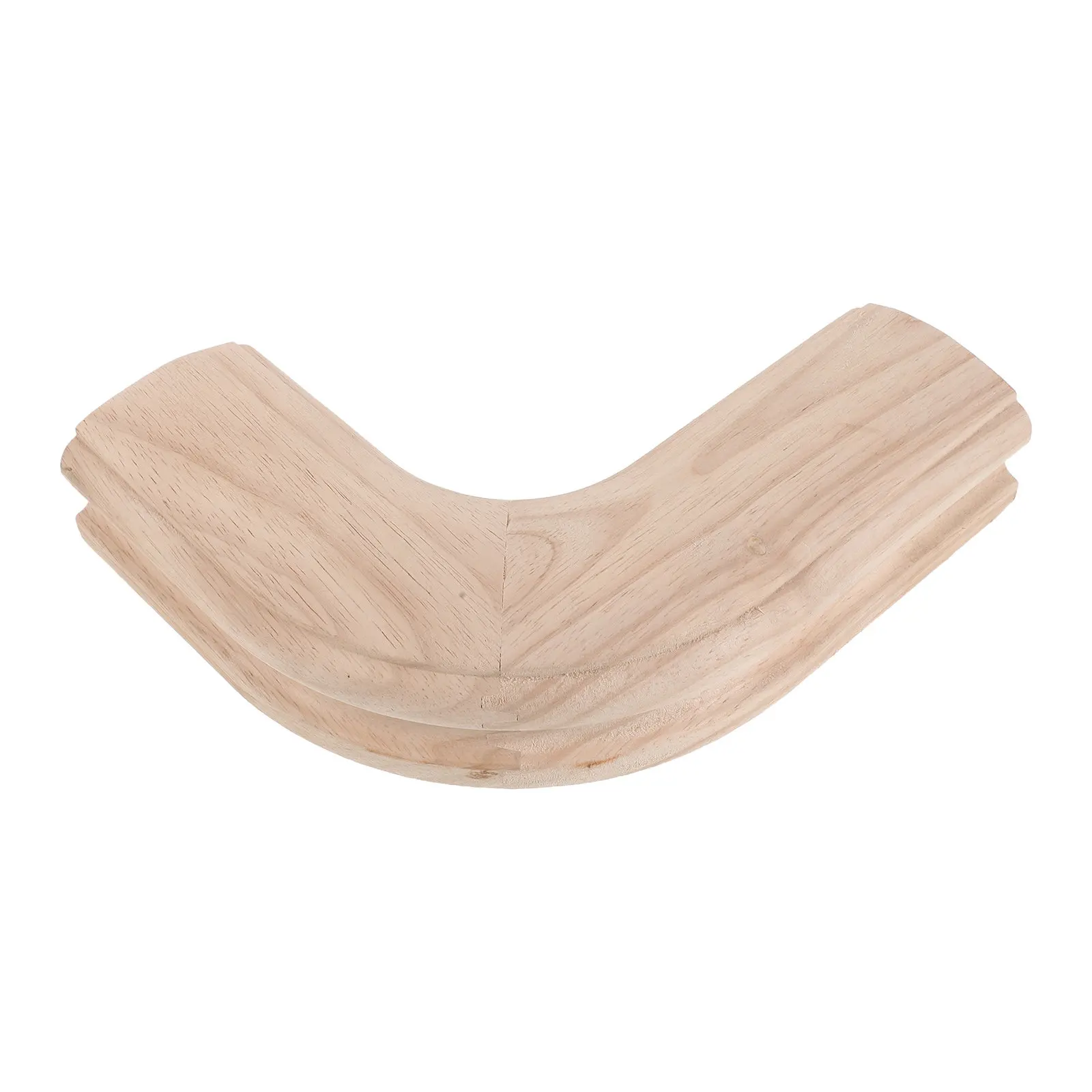 Wooden Stair Handrail Elbow Solid Wood Curved Starting Corner Connector for Stair Railing Transition Guardrail Component