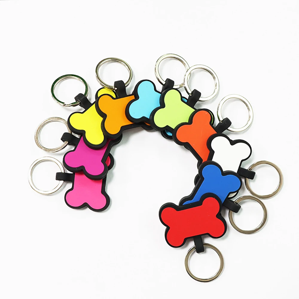 Personalisierte Knochen-Silikon-Erkennungsmarke mit Gravur, individuelle Haustier-Namensschilder, geräuschlose Haustier-ID-Karte, Geschenk für Hunde und Welpen – Detail 4