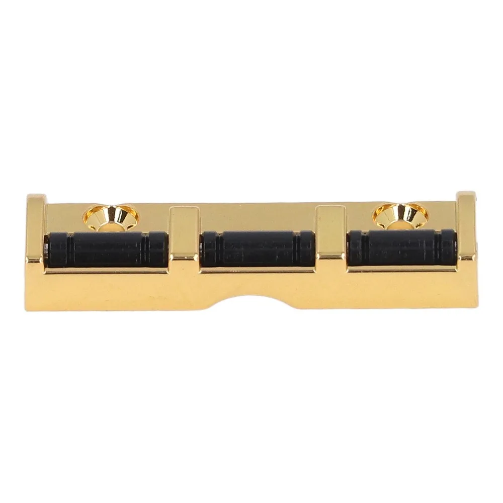 43mm Width Electric Guitar Roller Nut Metal Material With Screws Metal Roller Nut Golden/Silver Guitar Roller Nut Guide
