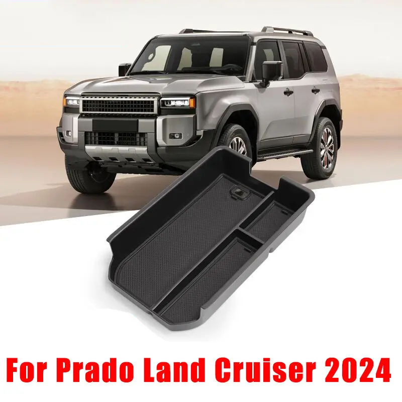 Centre Console Armrest Organizer Storage Box For Toyota Land Cruiser Prado 2024