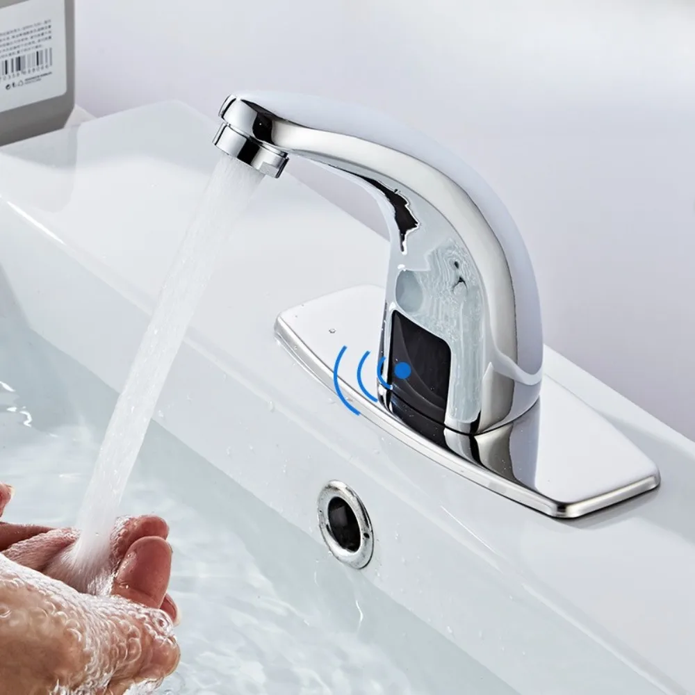 

Бесконтактный смеситель для ванной комнаты, автоматический сенсорный смеситель, водопад, водопадный кран