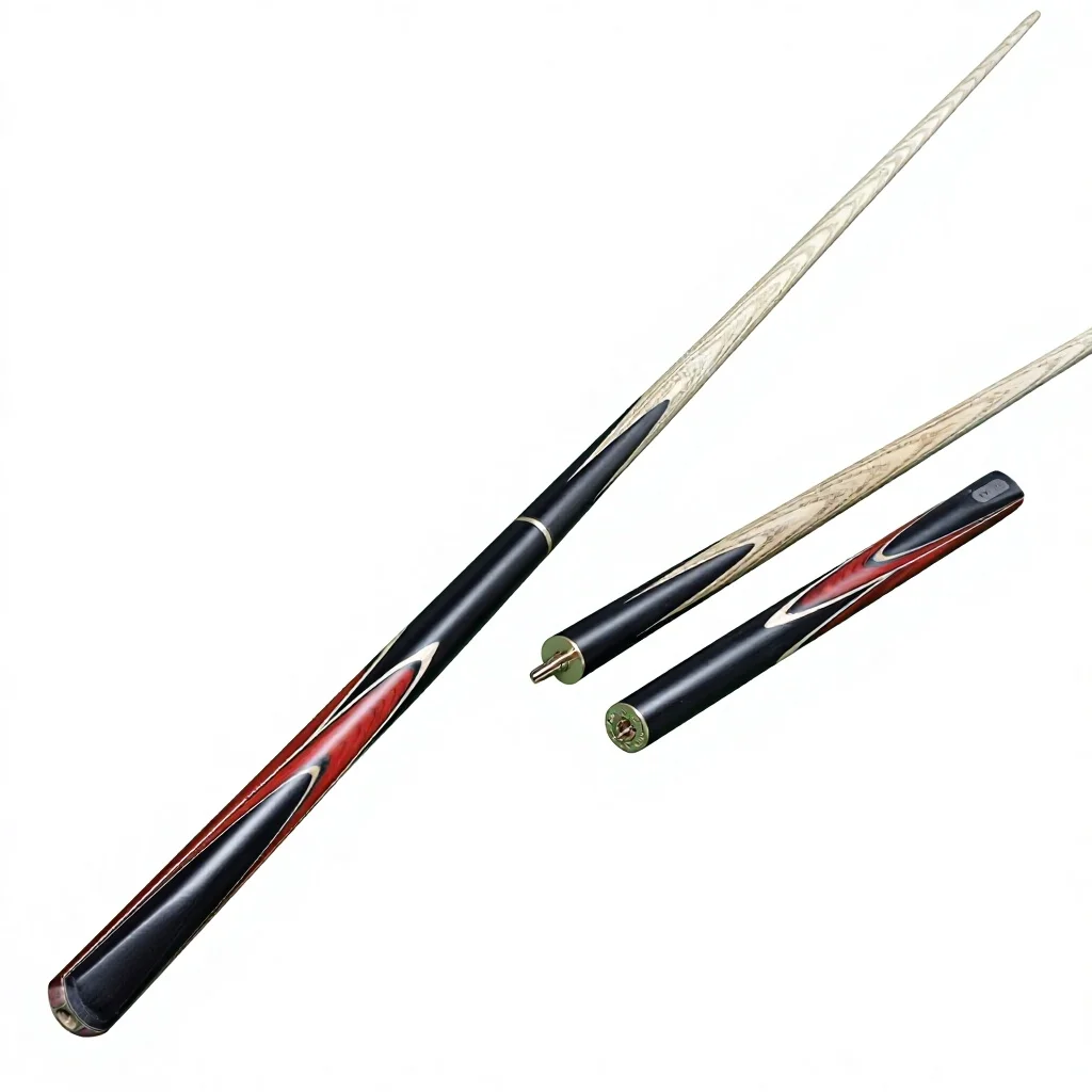 Classic Durable 3/4 Pool Cue with 9.5mm Tip Ash Wood Construction and Copper Joint for Beginner Players