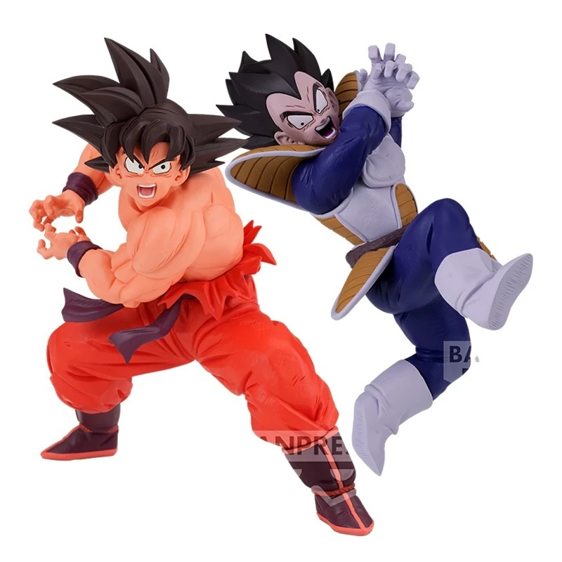 

Bandai Original Action Figure Match Makers Dragon Ball Son Goku Vegeta Pvc Official Desktop Ornament Collectible Model Toys Gift