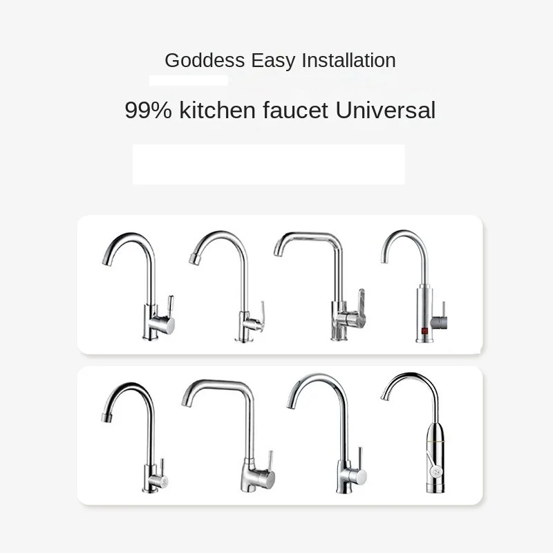 Kitchen faucet Replacement Stainless Steel Sink Tap Spout Pipe Fittings Single Handle Connection Cardan Tube Rotates Large Bend
