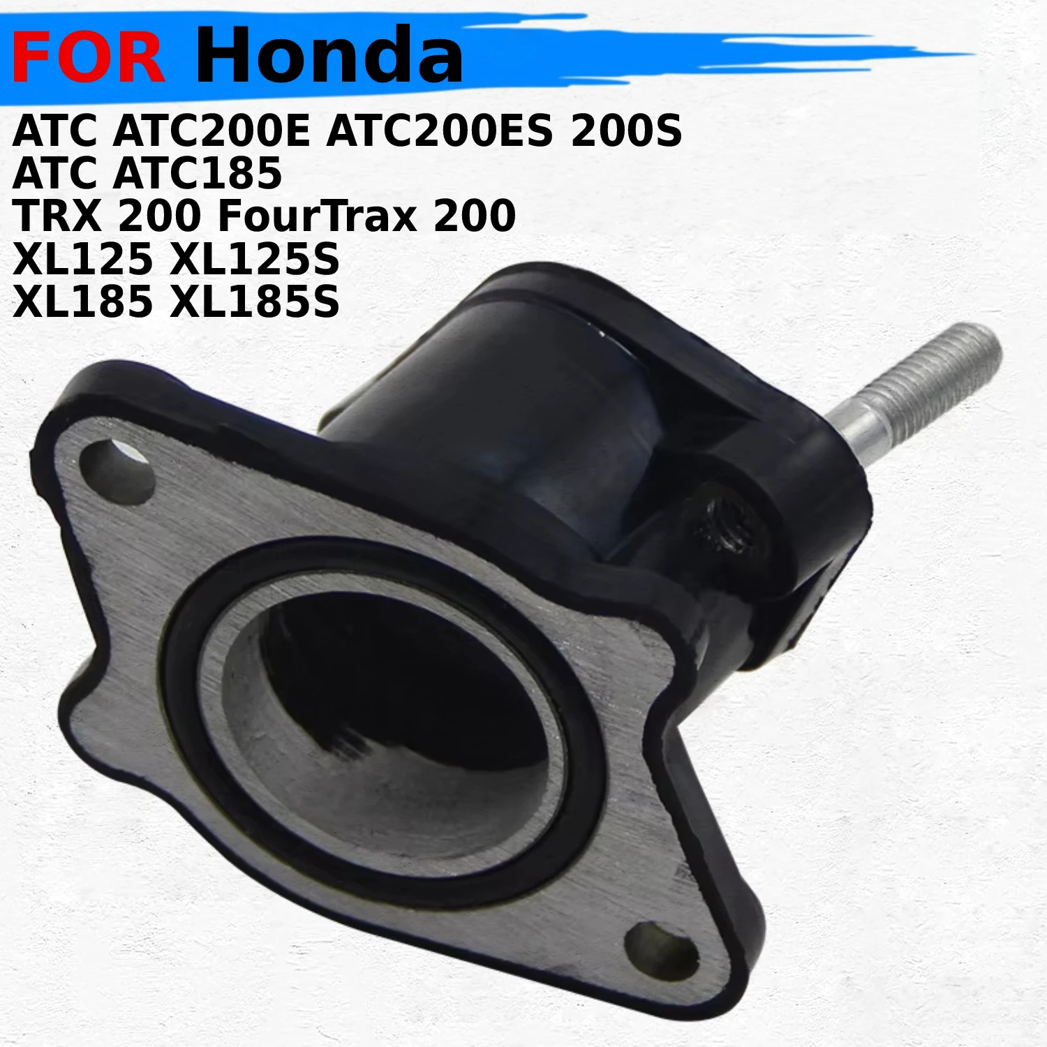Carburetor Adapter Inlet Intake Pipe Rubber Mat For Honda ATC ATC200E ATC200ES 200S XL125 XL125S XL185 XL185S 16210-437-000