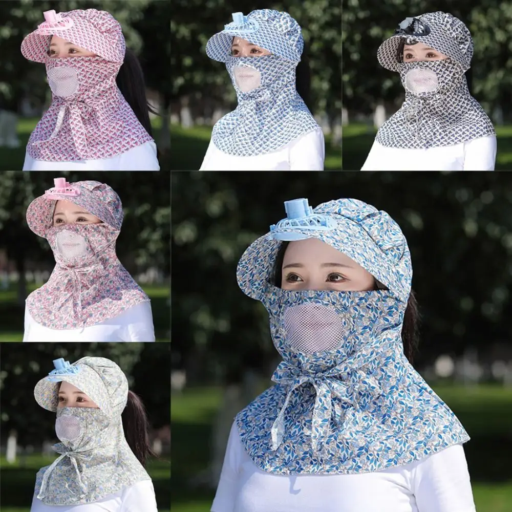 

Дышащий вентилятор, походная шляпа, охлаждающий вентилятор, анти-УФ-капюшон для лица, женская кепка с вентилятором, охлаждающая уличная мужская кепка для кемпинга