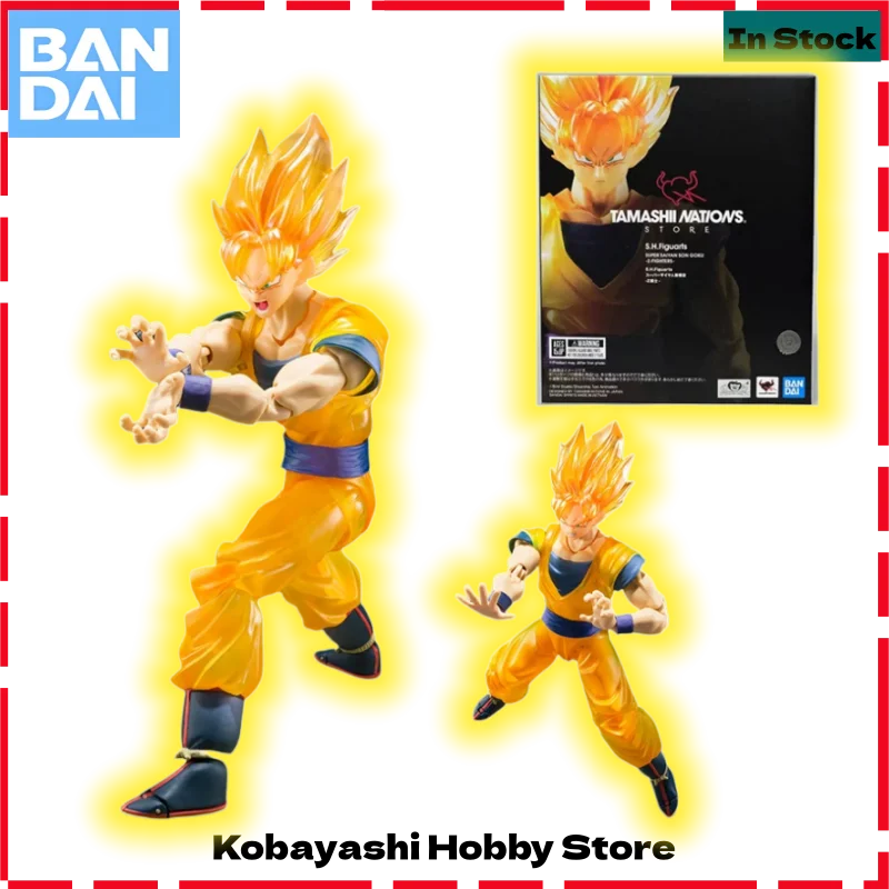 Figura de Acción Coleccionable Original de Bandai TAMASHII NATIONS S.H.Figuarts Dragon Ball Z-Fighters Son Goku, Nueva en Stock