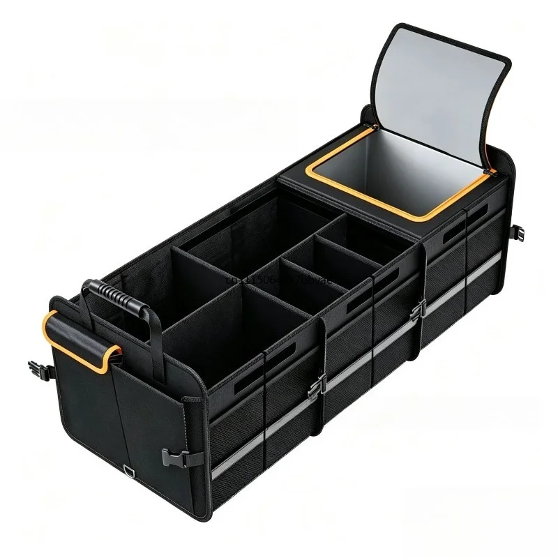 For Hot‑Sale Foldable Car Trunk Storage Box Vehicle Organizer Container Auto Tail‑Case Interior Storage Accessories