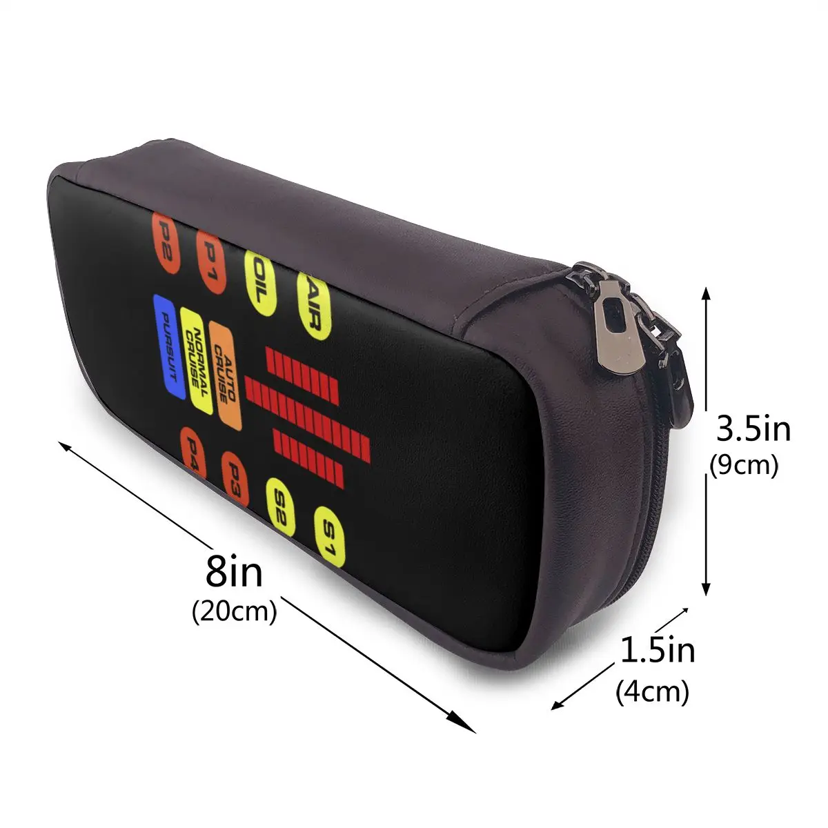 Kitt Voice Box Knight Rider Leather Pencil Cases Pencil Pouch Stationery Supplies Pen Box Pencil Bag for Boys Girls Gifts - view 3