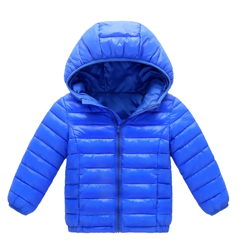 Big Kids Thin Down Jackets Autumn Coats Girls Boys Clothing Children Hooded Cotton Outerwear Teenager Warm Snowsuit 2-12 Years