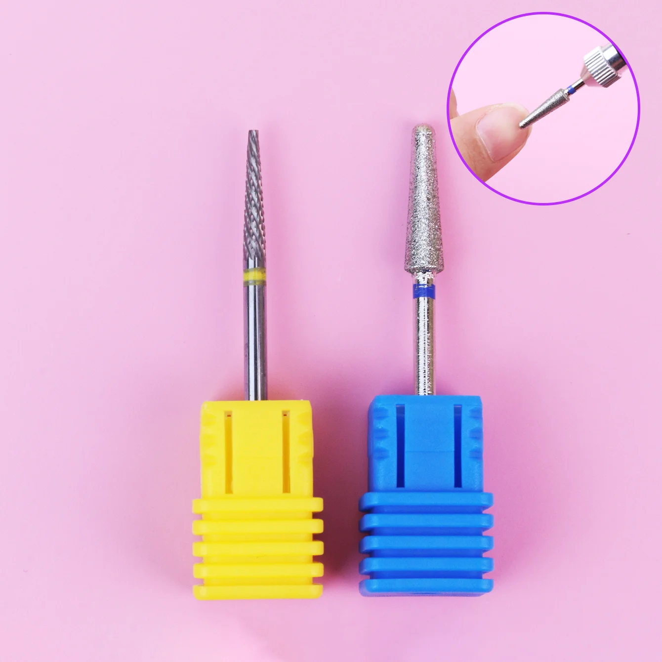 3/32 Inch Nail Drill Bit Kit for Nail Drill Electronic File Manicure Pedicure Tools Acrylic Gel Salon Home Nail Care