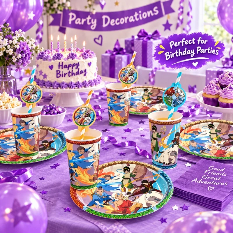 Avatar-Kombination Happy Birthday Party Deko-Tischgeschirr-Set Alien-Waldkreatur Praktische Langlebige Bestseller-Artikel – Detail 3