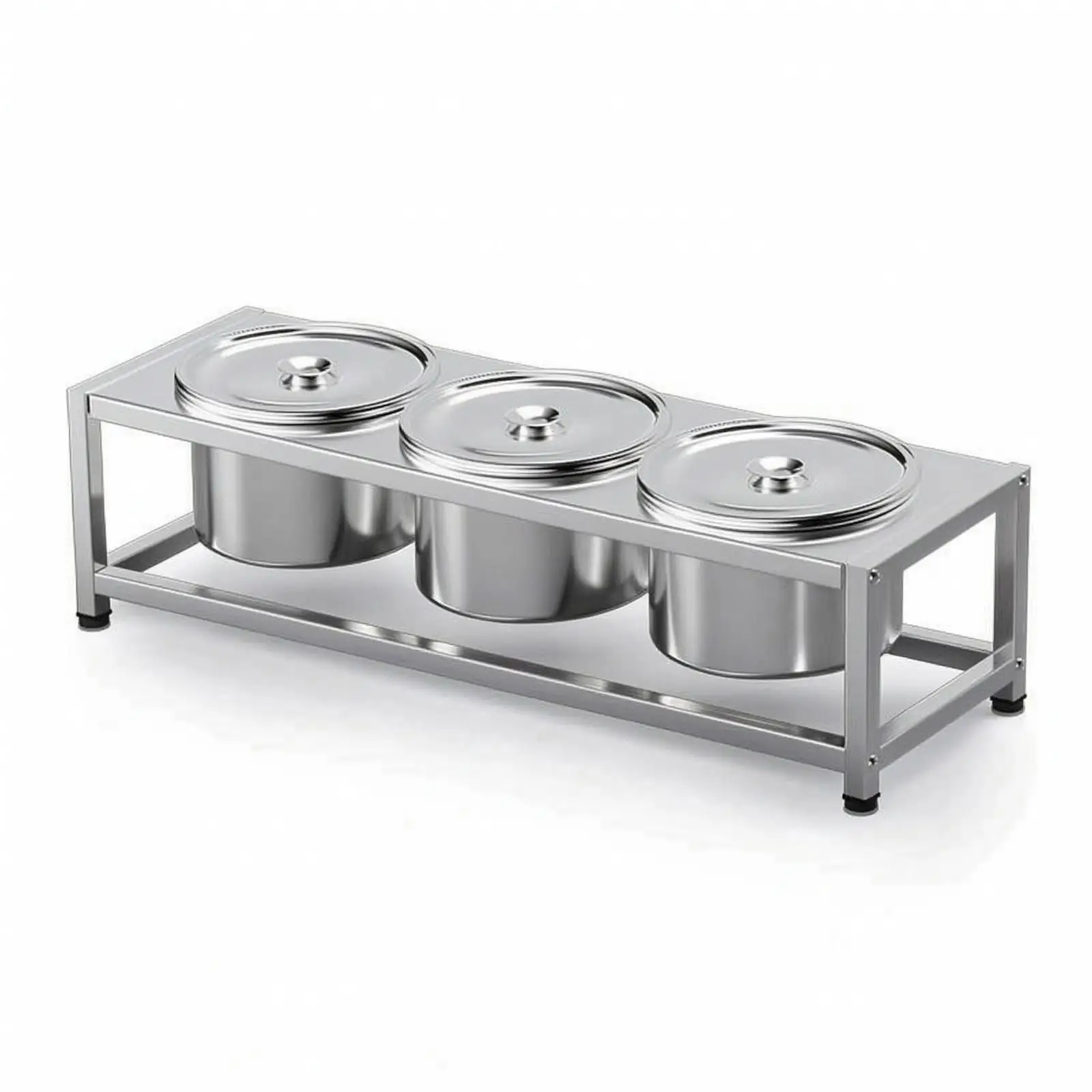 Compact Seasoning Container Holder for Countertop Organization with Secure Screw Fastened Joints