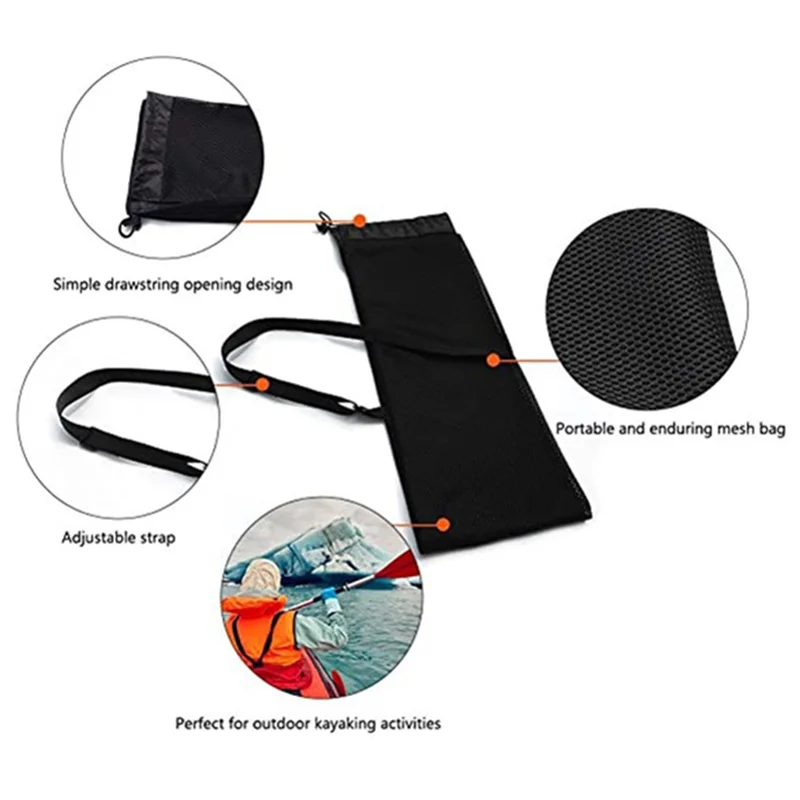 

1 шт., каноэ, лодка, разделенная сумка для переноски весла, водонепроницаемая сумка-тоут с мягкой подкладкой для хранения весла, чехол-A99D