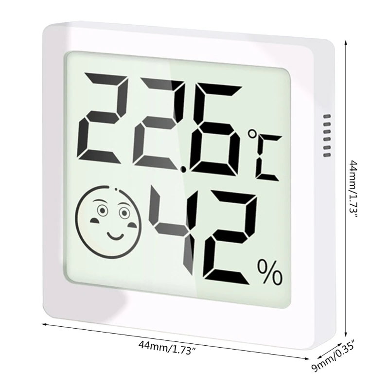 Termometer Digital Dalam Ruangan Mini, Higrometer Termometer Digital Magnetik 517A