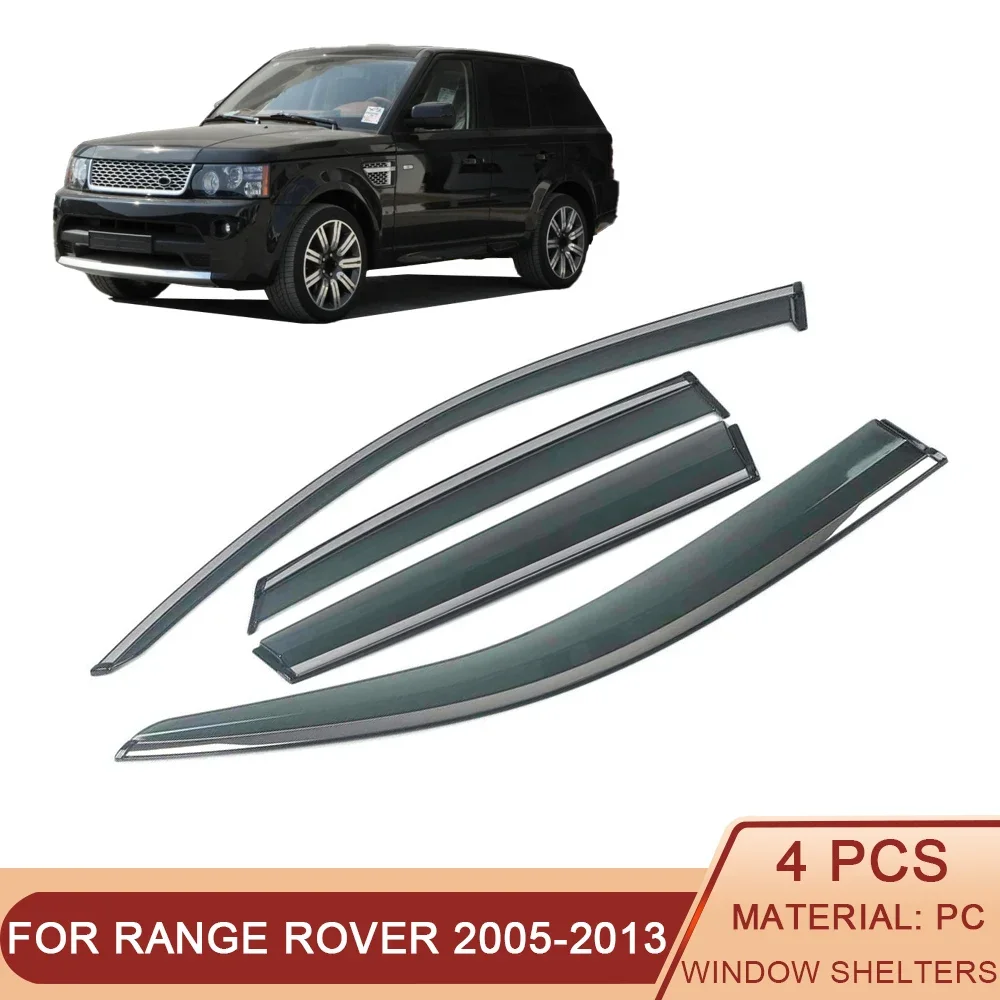 

For Range Rover Sport L320 L494 2005-2022 Car Window Sun Rain Shade Visors Shield Shelter Protector Cover Trim Frame Sticker