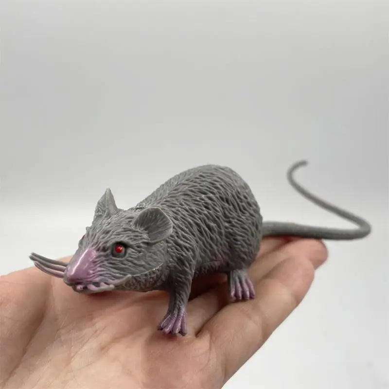 32cm Lifelike PVC Vocal Rat Fake Mouse Model Prop Halloween Gift Toy Party Decoration Practical Jokes Novetly Funny Toys New