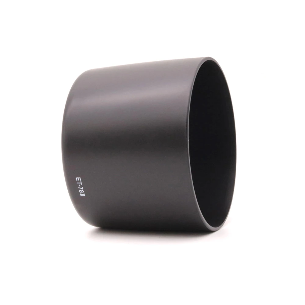 Camera Lens Hood para Canon, ET-78 II ET78II, EF 135mm, F/2 L USM, EF 180mm, baioneta macro de plástico preto, boa substituição