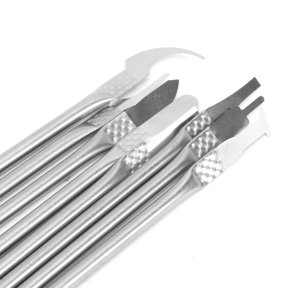 8pcs Ultra Thin Blade IC Chip Removal Tool Metal Spudger Disassemble Pry Tool CPU Remover Knife Dual Ends Alignment Tool