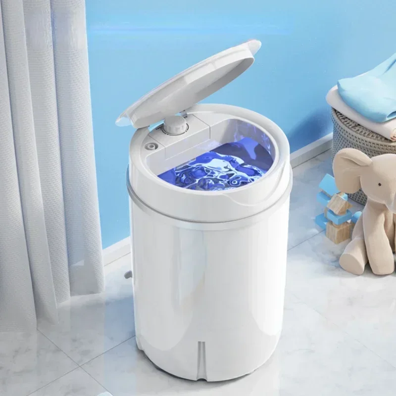 Household Small Large-capacity Mini Washing Machine Semi-automatic Baby and Children's Underwear Socks Wash Off and Dry