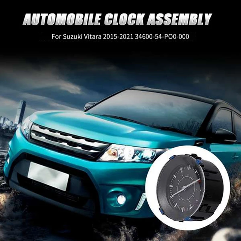 Car Instrument Panel Time Middle Clock Assembly for Suzuki Swift SX4 Vitara 2015-2021 34600-54P00-000 34600-54P01-000