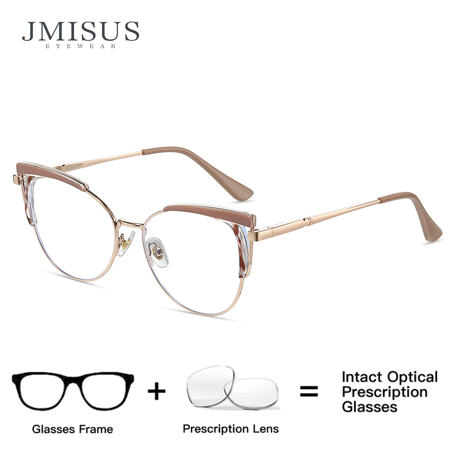

JMISUS Fashion Butterfly Prescription Glasses Woman Anti Blue Light Cateye Optical Eyeglasses