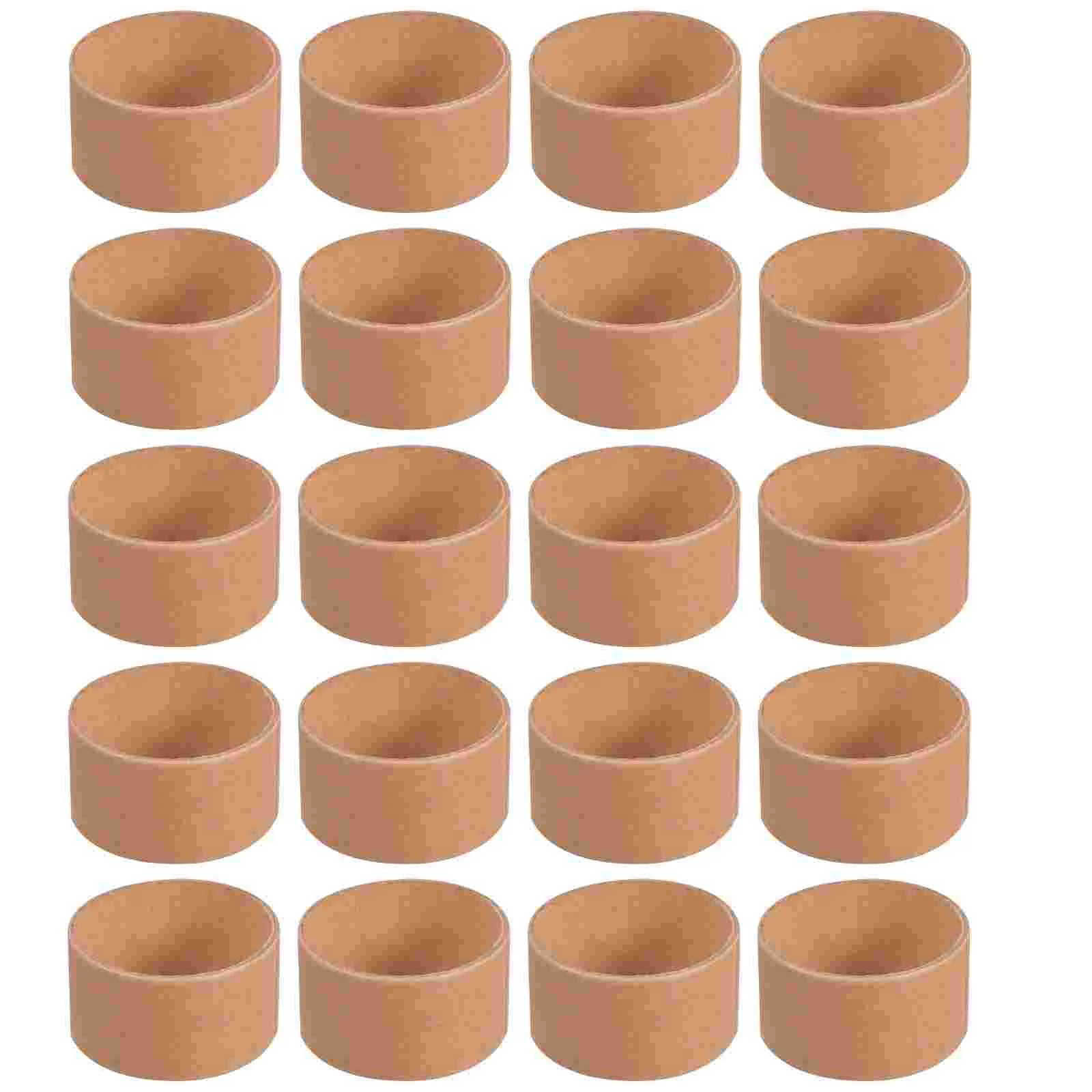 20 Pcs Handmade Paper Tube Tubes for Crafts Round Cardboard DIY Brown Towel Roll