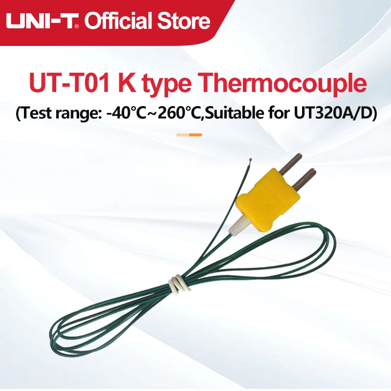 UNI-T UT-T01 K type Thermocouple Test -40-260 degree For UT320