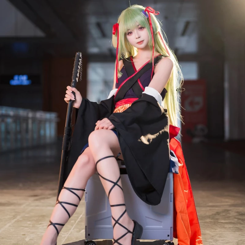 อะนิเมะเกมSenren * Banka Murasameคอสเพลย์เครื่องแต่งกายชุดกิโมโนญี่ปุ่นJKชุดสาวเซ็กซี่ชุดวิกผมฮาโลวีนเล่นบทบาท