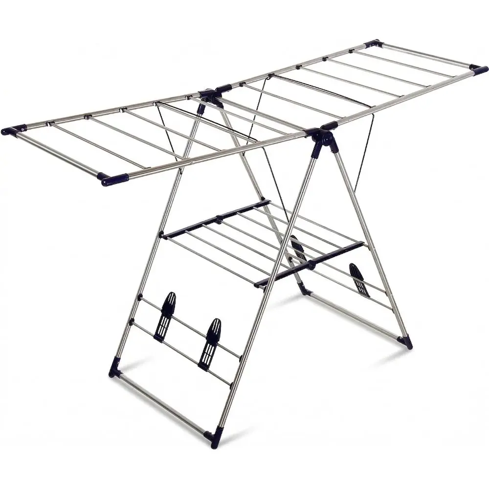 

Прочная складная сушилка для белья - компактная, из нержавеющей стали, подходит для использования в помещении и на улице