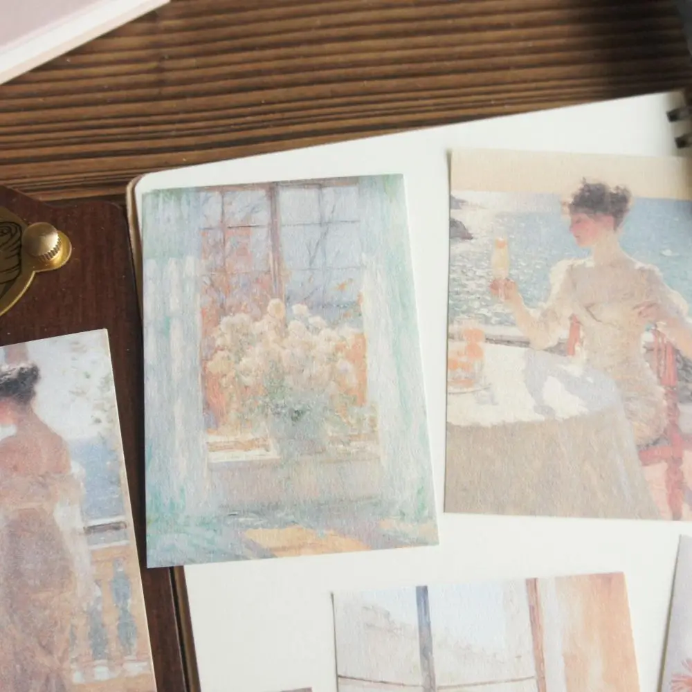 

30 Sheet Vintage Oil Painting Beautiful Lady Love Reading Paper Design Craft Paper Gift Decoration Scrapbooking Handmade DIY