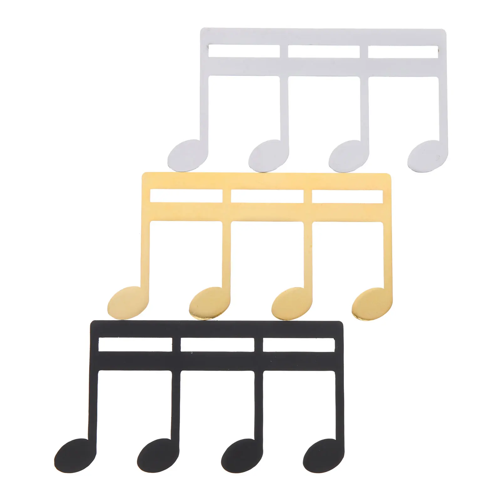 

3 Pcs Book Clip Note Shaped Score Holder Page Metal Bookmark Clamp