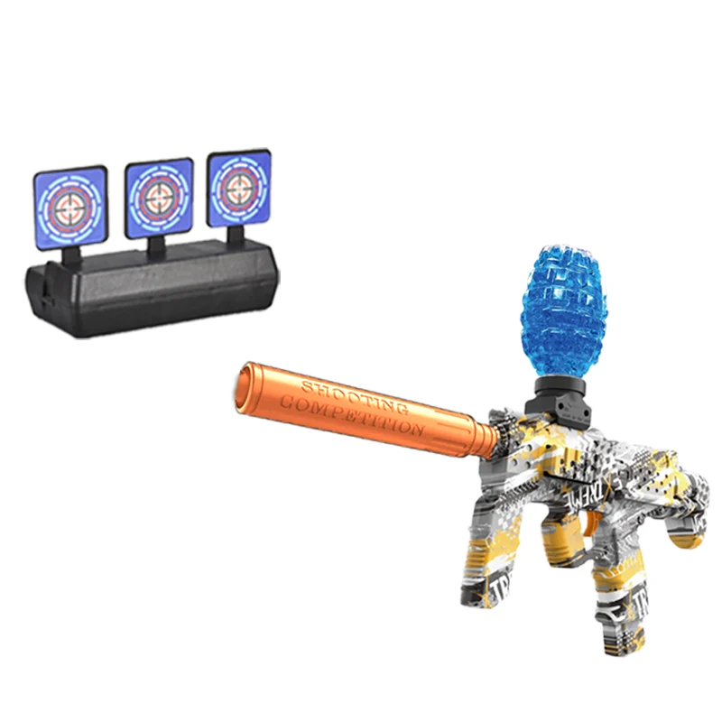 Pistola de juguete MP7, pelota eléctrica automática para exteriores, pistola deportiva de tiro, juego interactivo de fiesta de verano para niños y adultos