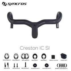 SYNCROS Road Bicycle Handlebar Creston IC SL OEM Integrated Cables for Mechanical and Electronic Equipment iC Cockpit