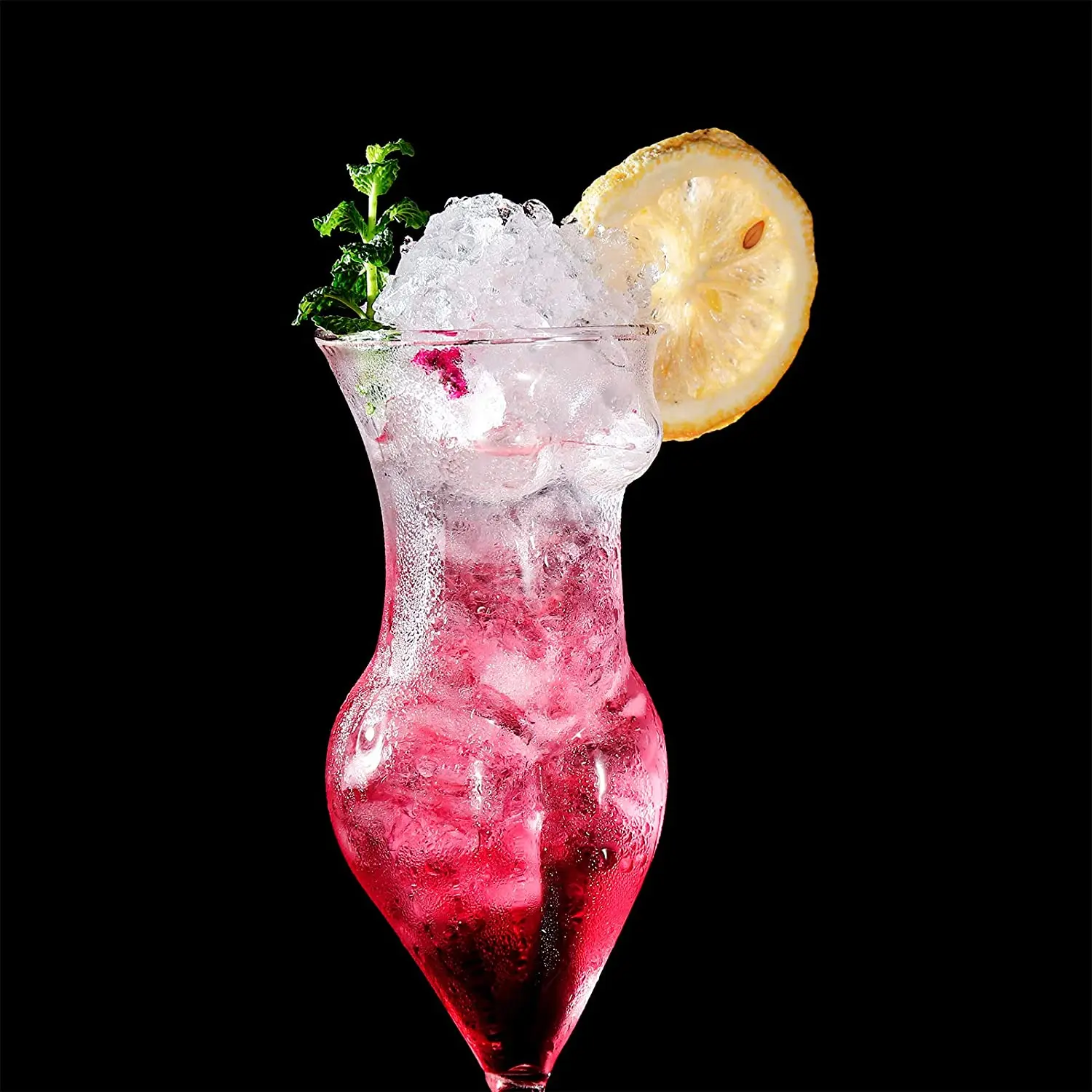 Wine Glass Goblet Body Shape ค็อกเทลแก้วผู้หญิงรูปแก้วแชมเปญสำหรับปาร์ตี้บาร์คลับ