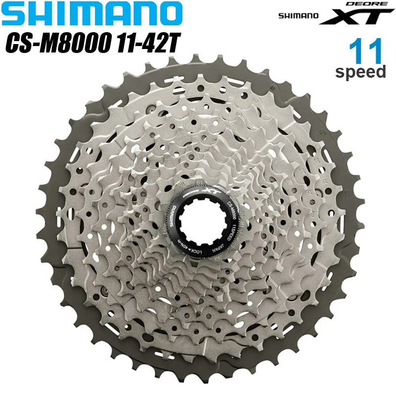 SHIMANO XT M8000 Cassette 11S MTB Bike Freewheel 11-42T 11-46T 11 Speed Cassette Sprocket Mountain Bike Bicycle 11V Bike Parts