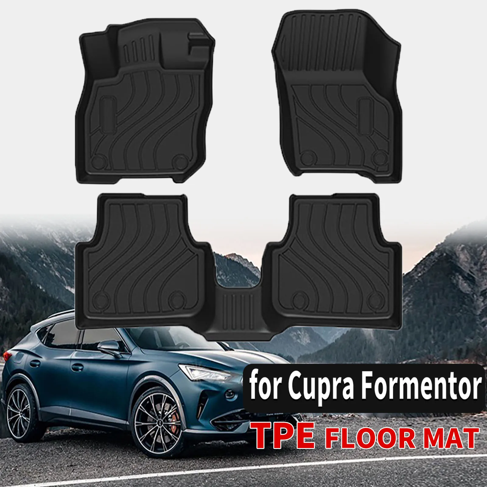 

Коврики TPE в стиле Maxpider 3D для Cupra Formentor 2025-2018, полное покрытие, усиленные, всепогодные аксессуары