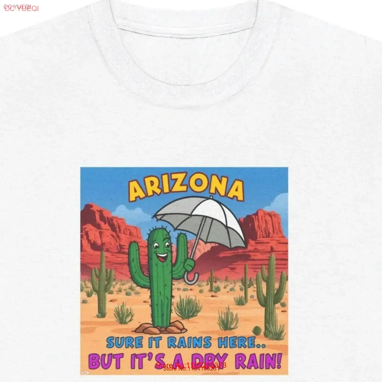 أريزونا قميص المطر الجاف تي شيرت مضحك AZ تي شيرت له متعة لها GLIX خمر غسلها الرسم تنوعا لينة الشارع الشهير #1