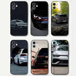 Car Sports G-Golf G-GTI Phone Case Silicone Soft For IPhone 16 15 14 13 12 11 Plus Pro Max Plus