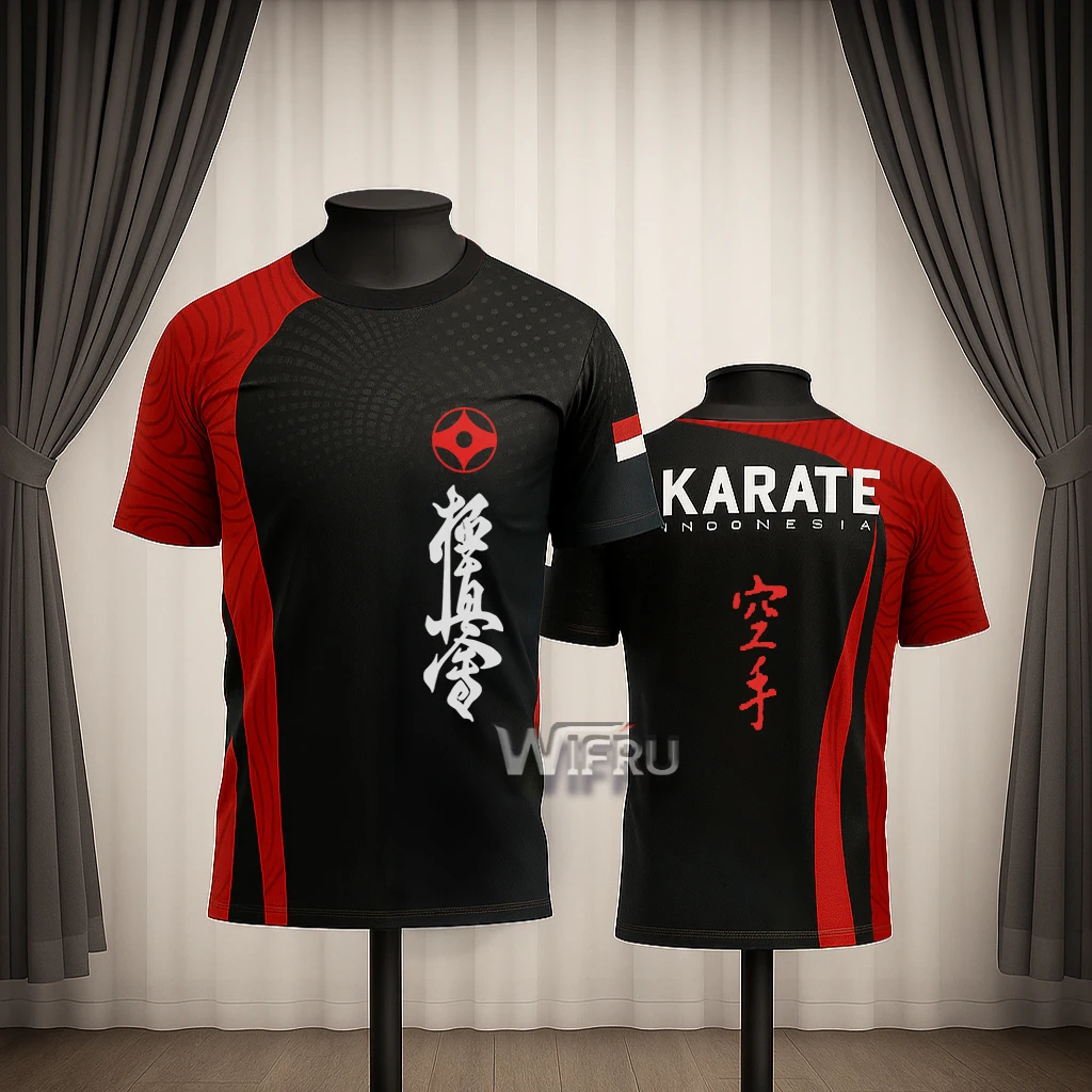 

Japanese Samurai Karate Fighting Men's T Shirt Fashion Kung Fu Taekwondo Uniform Casual O-neck Short Sleeve Tops Summer Clothing